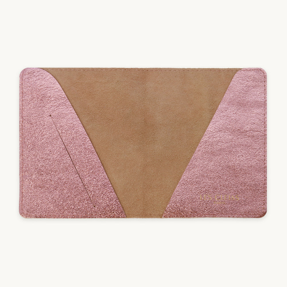 Light Pink Leather Passport Cover