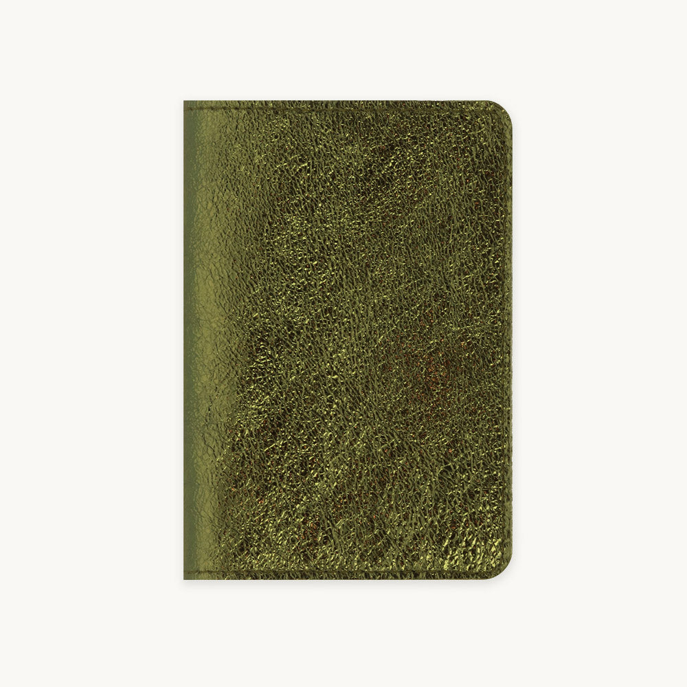 Khaki Leather Passport Cover