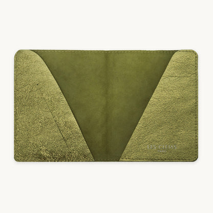 Khaki Leather Passport Cover