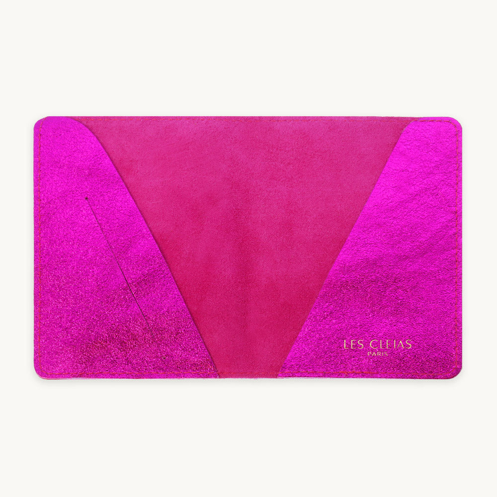 Fuchsia Leather Passport Cover