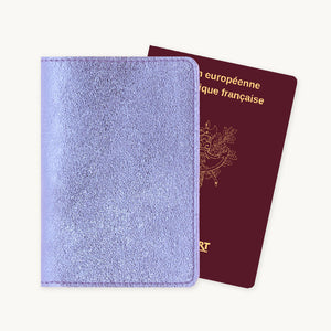 Lavender Leather Passport Cover