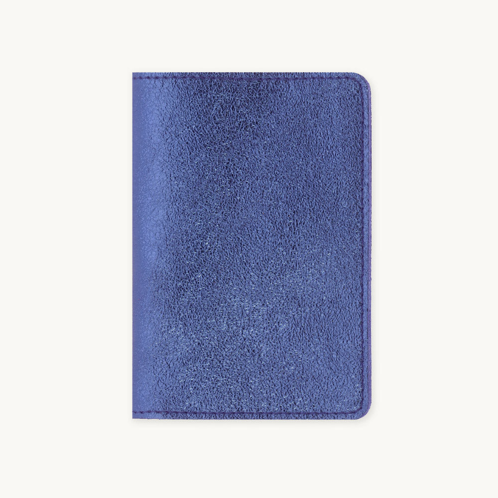 Midnight Blue Leather Passport Cover