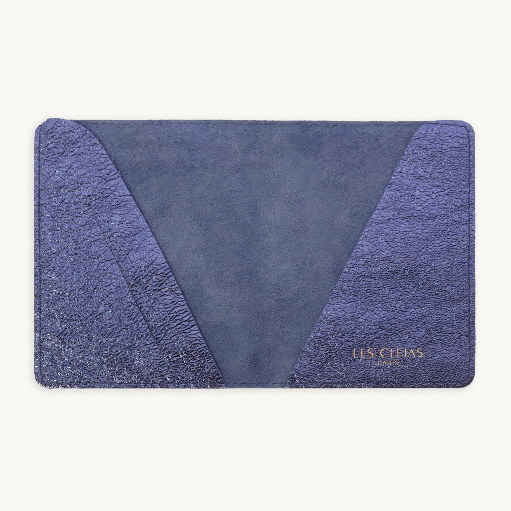 Midnight Blue Leather Passport Cover
