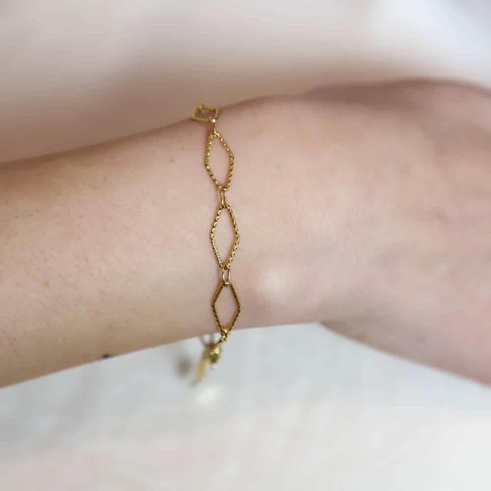 Garance II Diamond-Shaped Links Bracelet