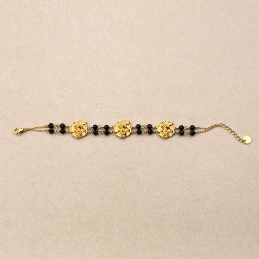 Ambrine roses double row bracelet