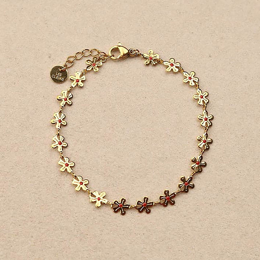 Noliva Flowers Enamel Bracelet