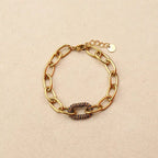 Iseane Threaded Chunky Links bracelet