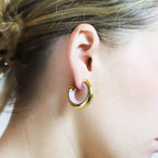 Bachira Enamel Inside Earrings