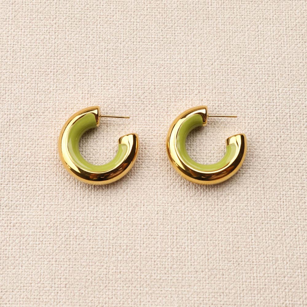 Bachira Enamel Inside Earrings