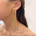 Eleora Gold Bangs Earrings