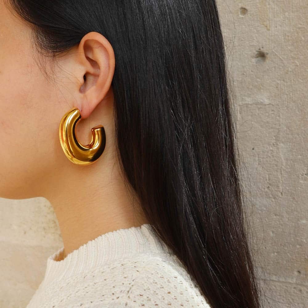 Mirelle XL Oval Hoop Earrings