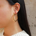 Myris Textured Half Hoop Earrings
