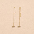 Lyrisse mini pearls Drop Chain Earrings