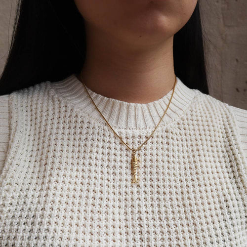 Eryph fish snake chain Necklace