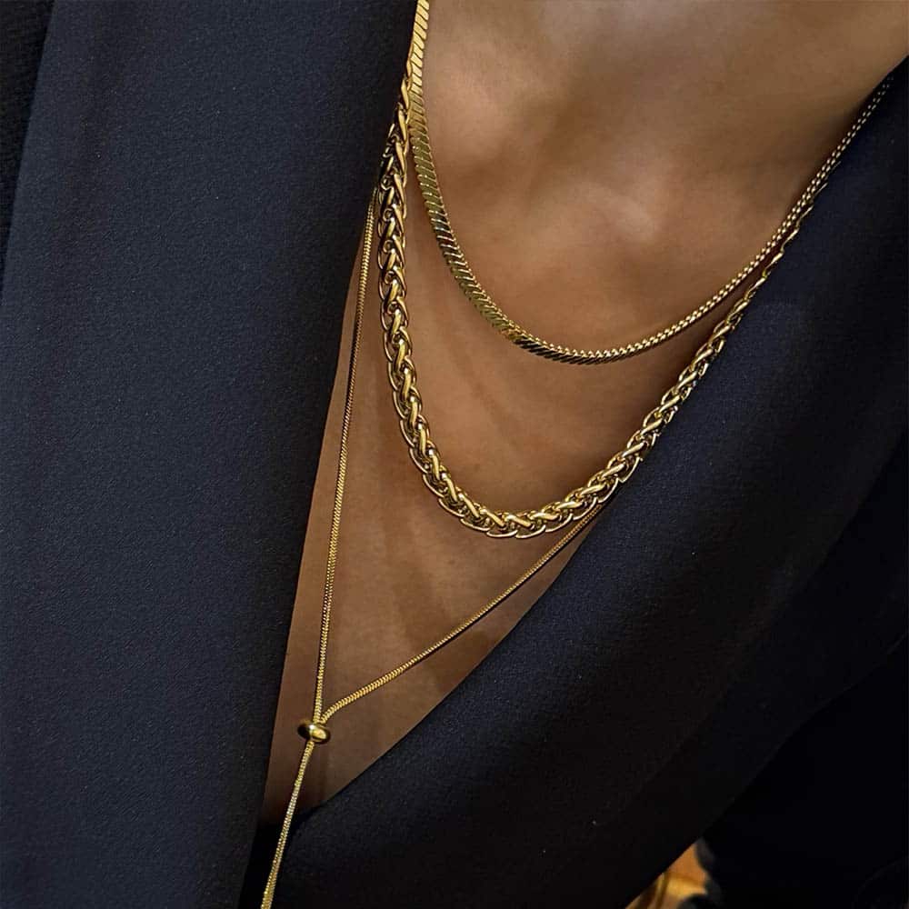 Liorne Thick Double-Link Necklace