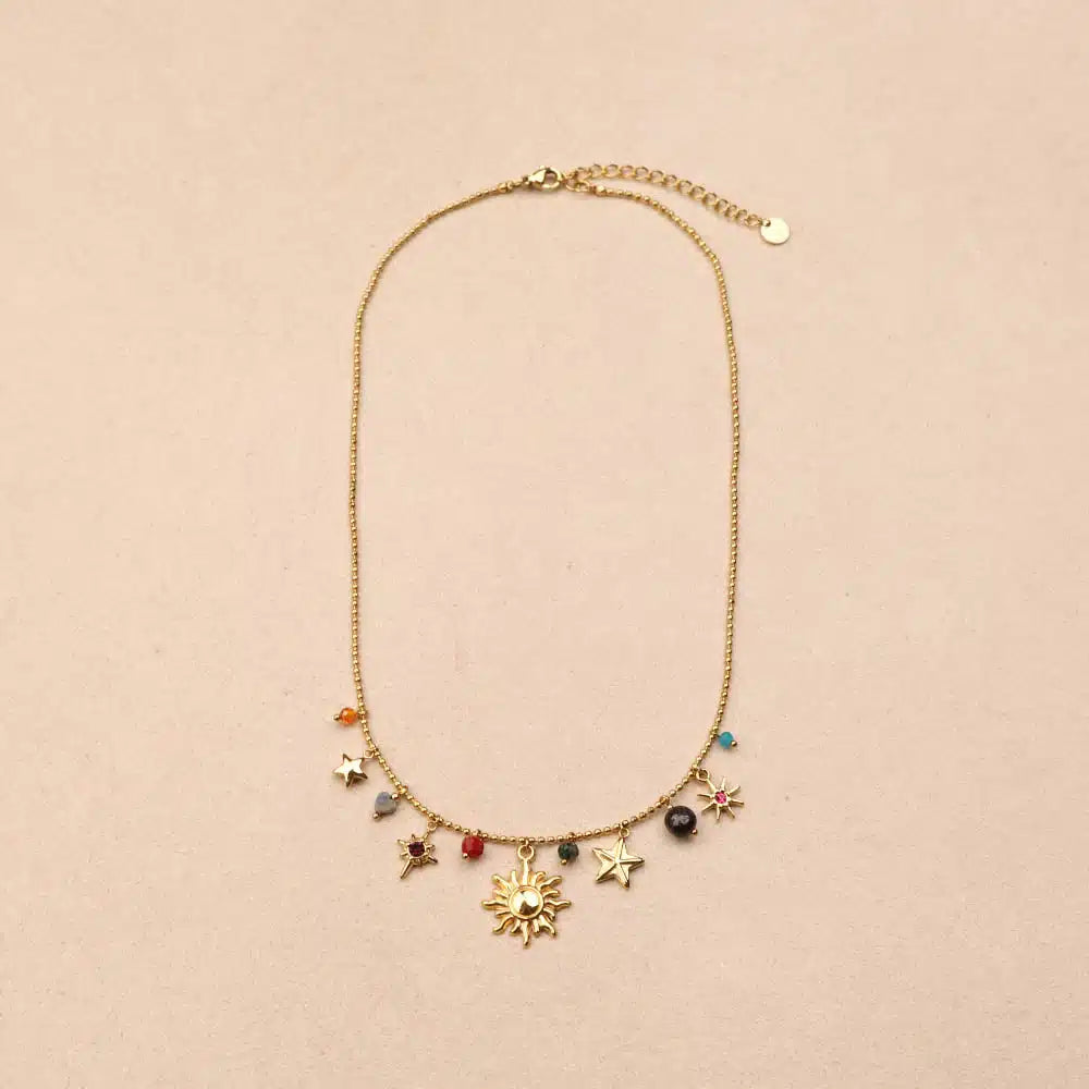 Maelysse sun multi charms necklace