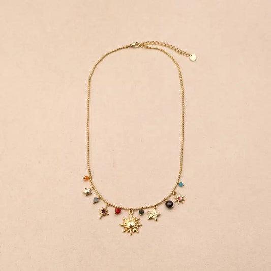 Maelysse sun multi charms necklace