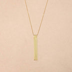 Sylviane Chain Fringe Long Necklace