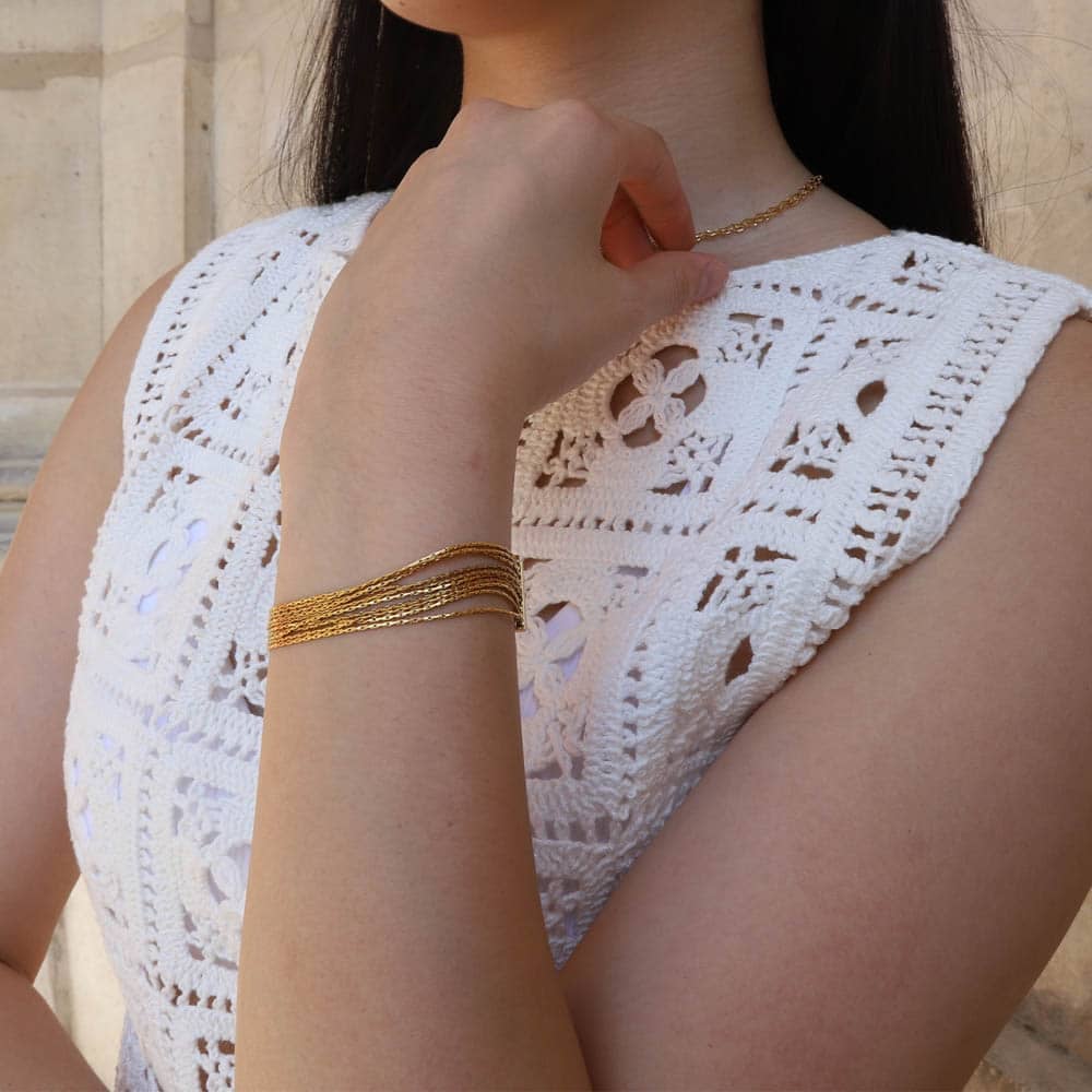 Maréline 10 Fne Rows Bracelet