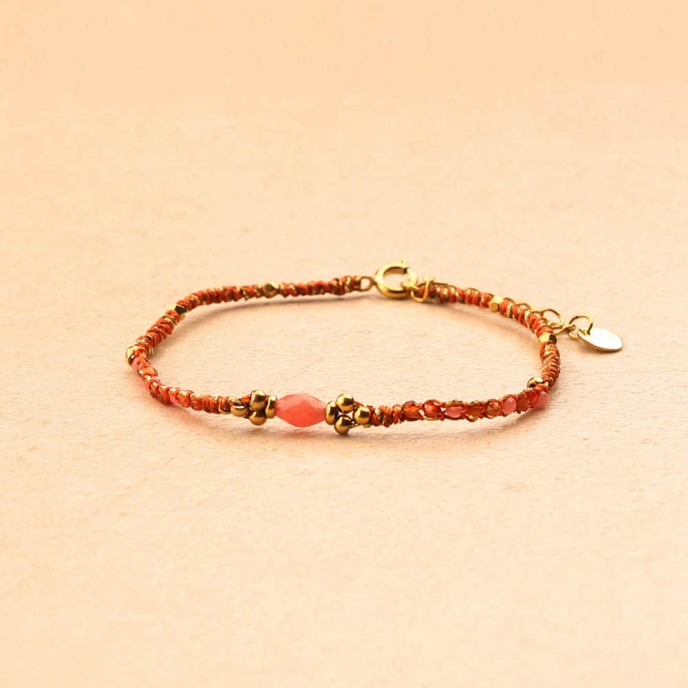 Isandro Oval Stone Woven Bracelet