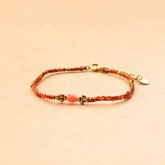 Isandro Oval Stone Woven Bracelet