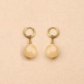 Eclyra small hoop resin bead Earrings