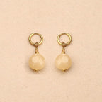 Eclyra small hoop resin bead Earrings