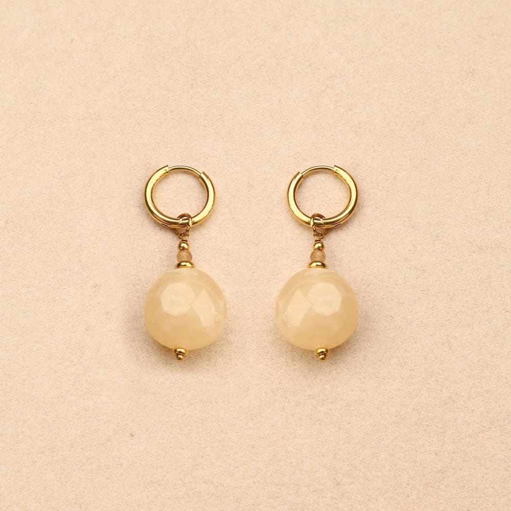 Eclyra small hoop resin bead Earrings