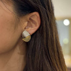 Avelys interlaced striated Earrings