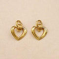 Coralia big Heart earrings