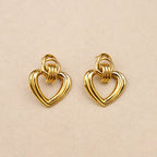 Coralia big Heart earrings