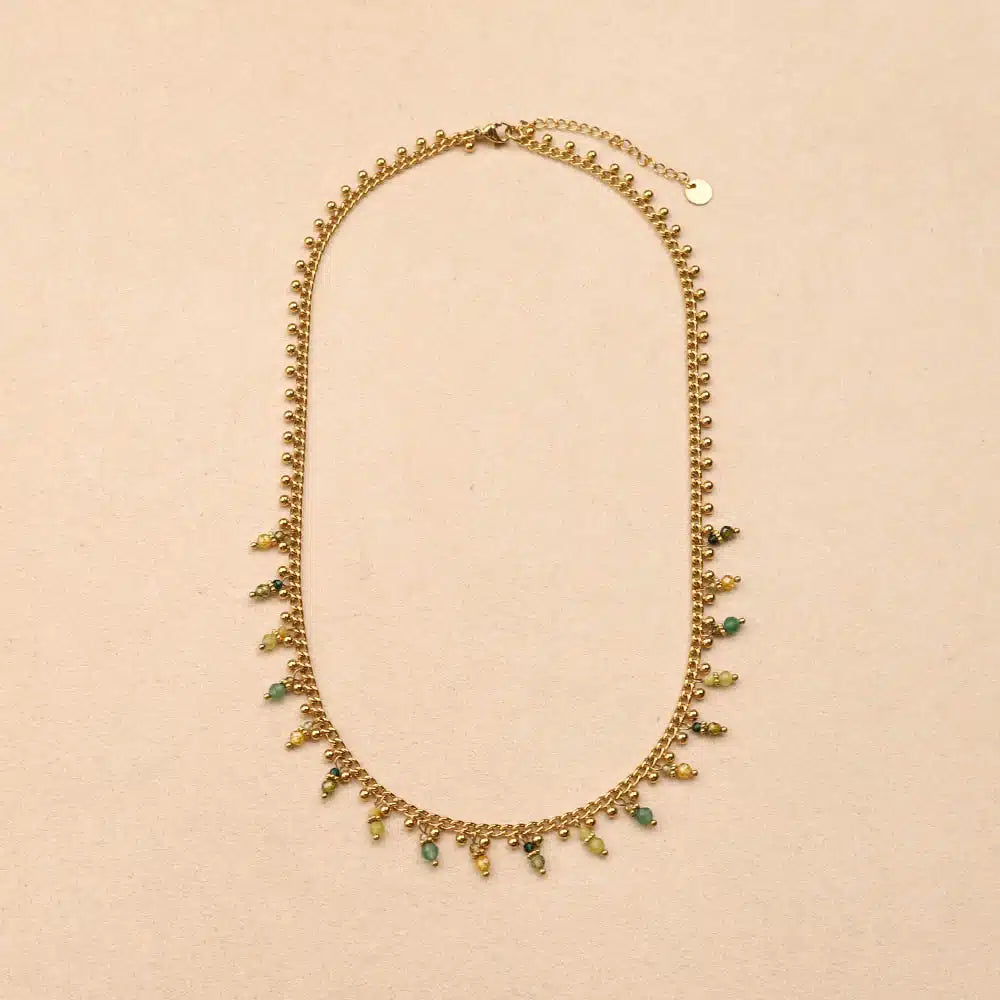 Bivana balls and crystal beads necklace