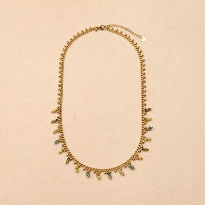 Bivana balls and crystal beads necklace