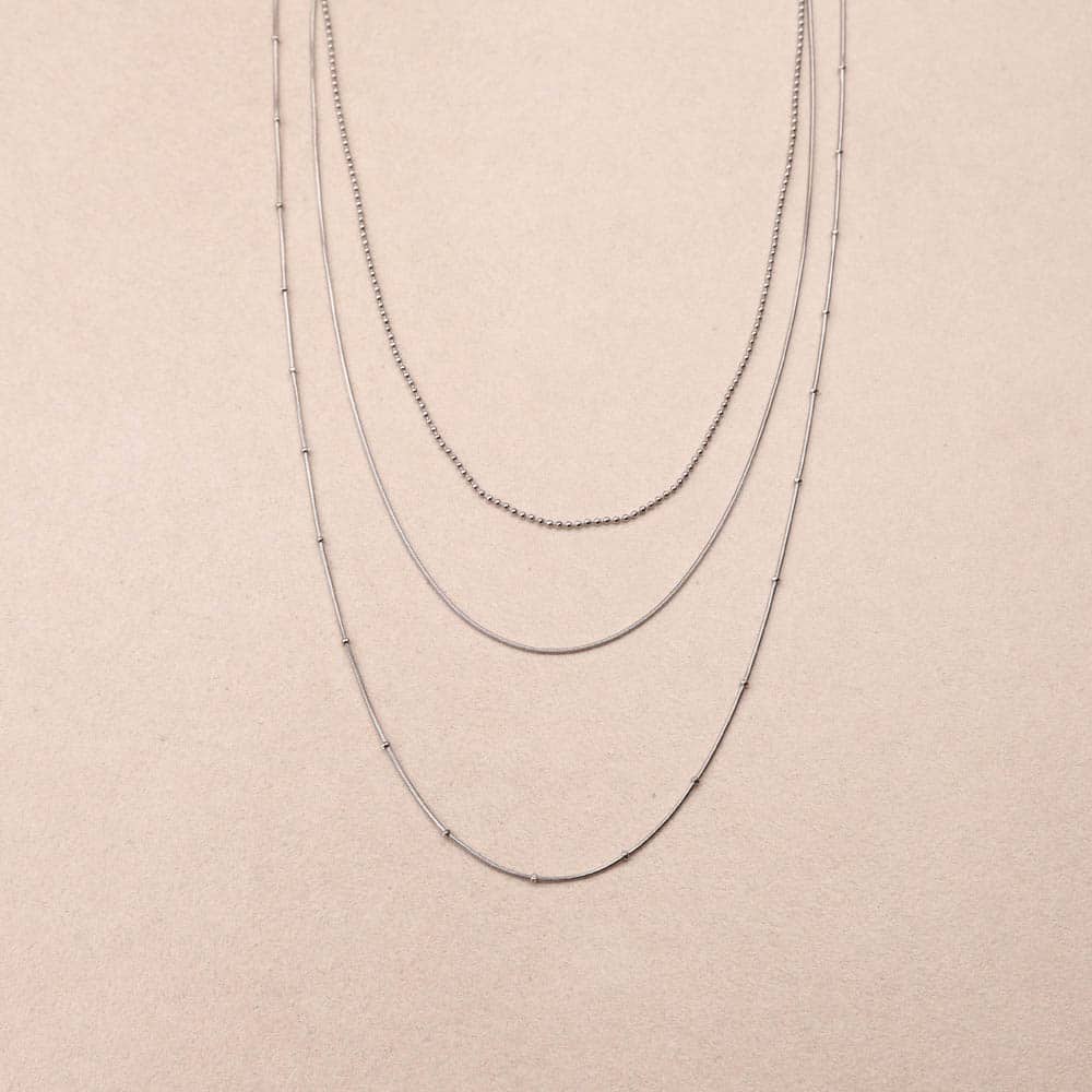 Siloa Triple-row Necklace