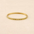 Xylia Snap Engraved Enamel Bangle