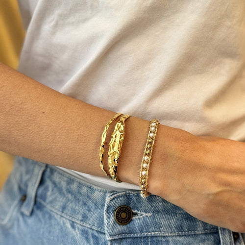 Orane airy braided mesh beads ST bracelet