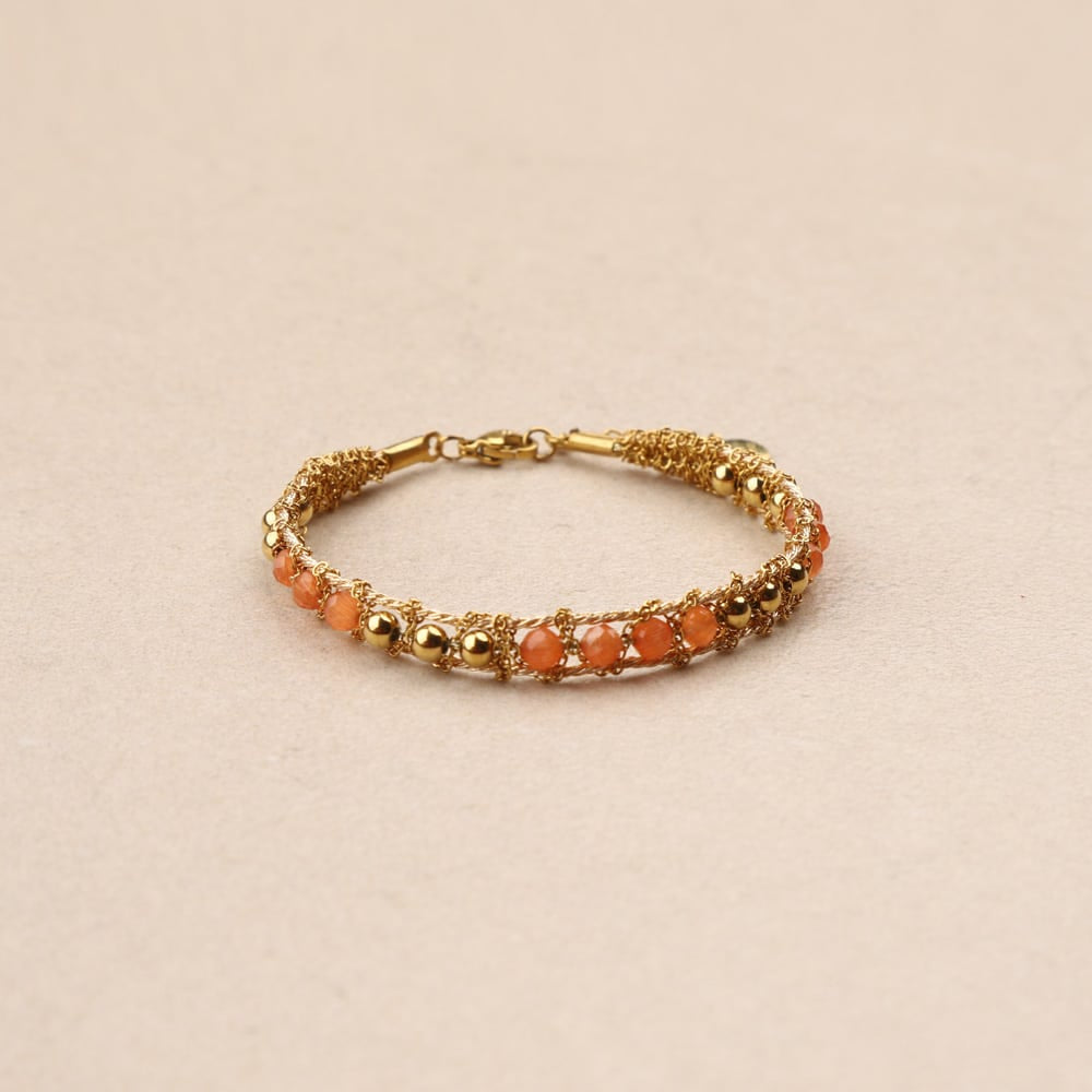 Orane airy braided mesh beads ST bracelet