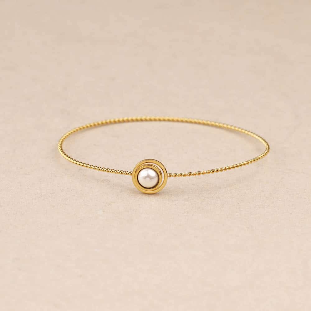 Naria Pearlescent Bead bangle