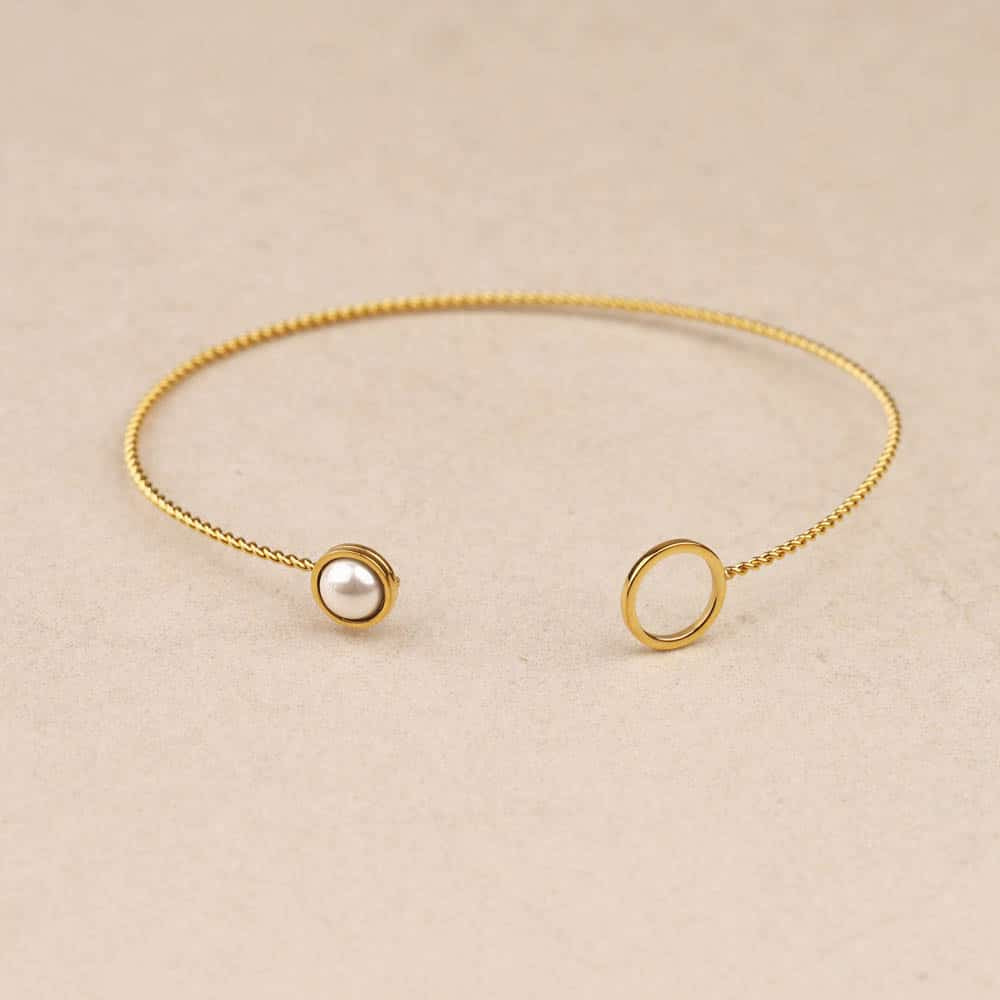 Naria Pearlescent Bead bangle