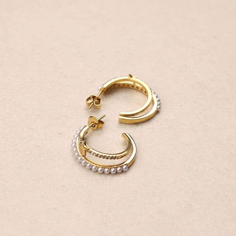 Stellita Double Hoop Earrings
