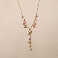 Amalthée Heart Charms Y Necklace