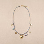 Irisa Eiffel Tower Braided Cord Necklace