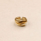 Ondinita Wide Structure Ring