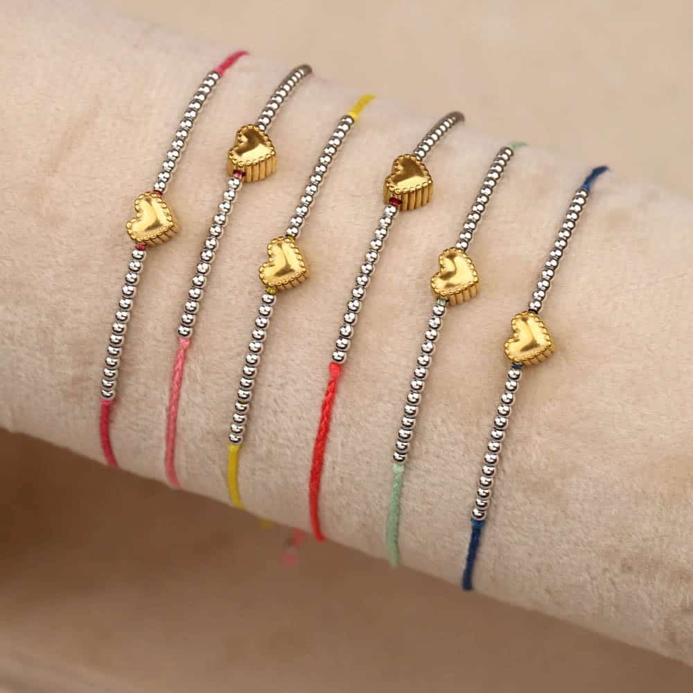 Maiwen Heart Drawstring Bracelet