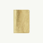 Gold Leather Passport Cover