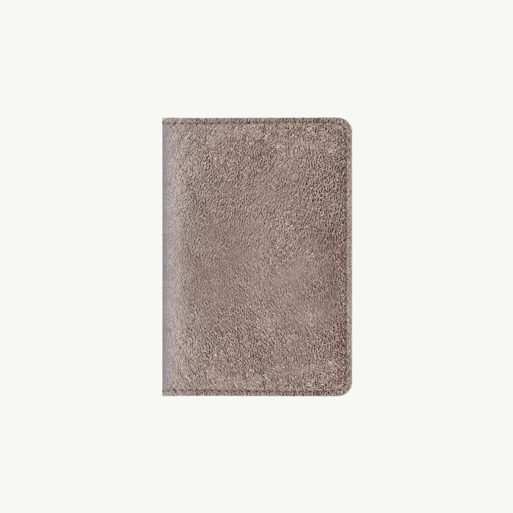 Champagne Gold Leather Passport Cover