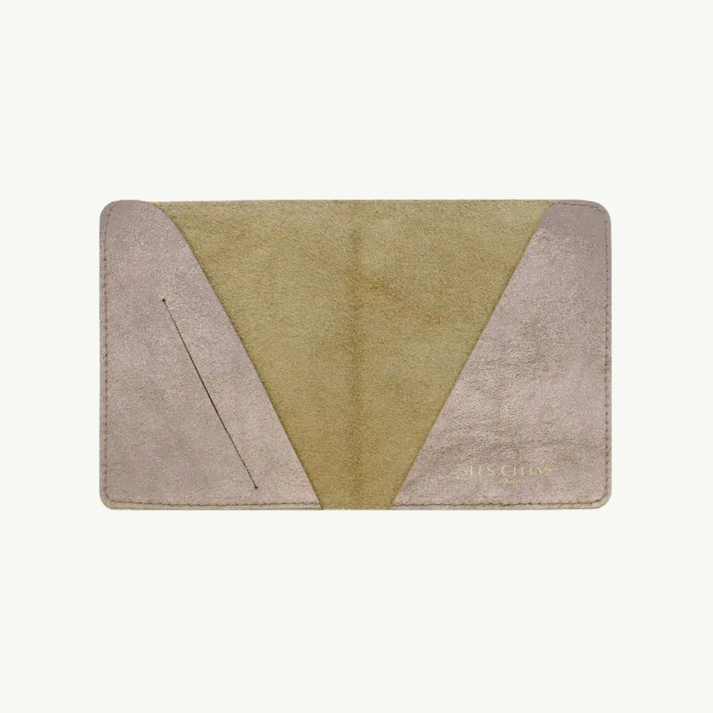 Champagne Gold Leather Passport Cover