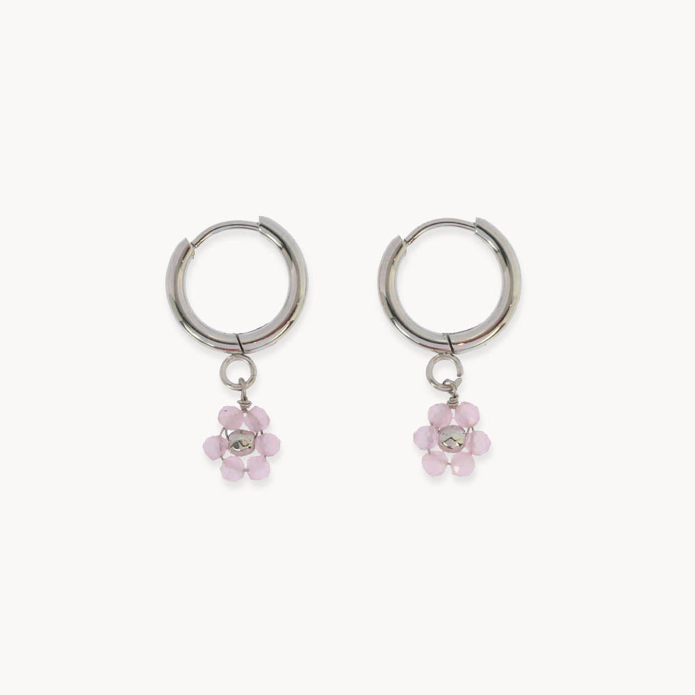 Mini Maya Silver Earrings