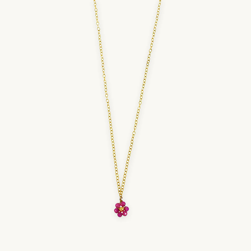 Mini Maya Flower Necklace