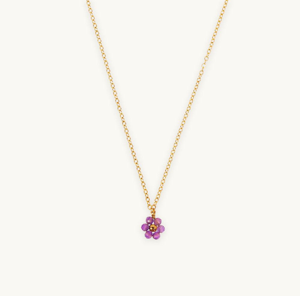 Mini Maya Flower Necklace